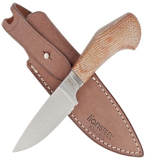Nóż LionSteel Willy Natural Canvas, Satin M390 by Gianluigi ''Wilson'' Simonella (WL1 CVN) LionSteel