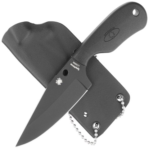 Nóż Spyderco Subway Bowie Black FRN, Black Plain LC200N by Fred Perrin (FB48PBBK) Spyderco Inc.