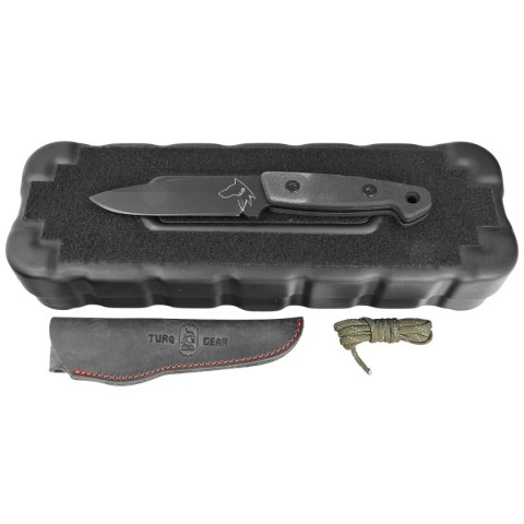 Nóż Turq Gear Wolf Drop Point Black G10 Full Cubic, HW Black, Cerakote Graphite Black Sleipner Turq Gear