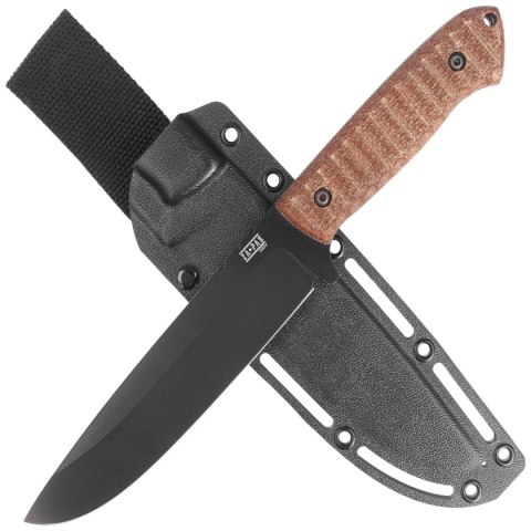 Nóż Za-Pas Expendable Brown Toxic Micarta, Black Cerakote NMV (EXT-CE-M-BR) Za-Pas