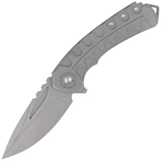 Nóż składany Bestech Buwaya Dark Bead Blast Titanium, Dark Bead Blast M390 by Kombou (BT2203A) Bestech Knives