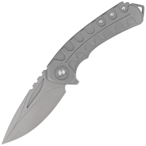 Nóż składany Bestech Buwaya Dark Bead Blast Titanium, Dark Bead Blast M390 by Kombou (BT2203A) Bestech Knives