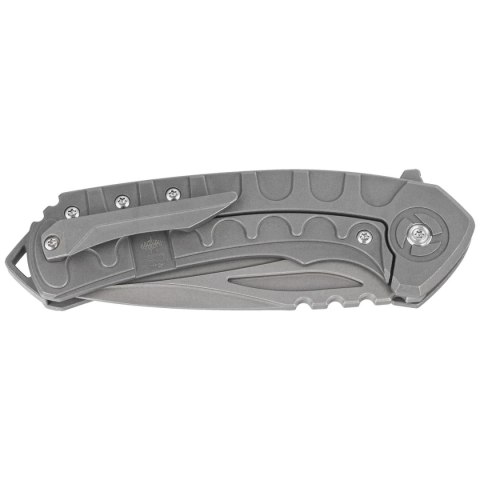 Nóż składany Bestech Buwaya Dark Bead Blast Titanium, Dark Bead Blast M390 by Kombou (BT2203A) Bestech Knives