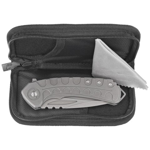 Nóż składany Bestech Buwaya Dark Bead Blast Titanium, Dark Bead Blast M390 by Kombou (BT2203A) Bestech Knives