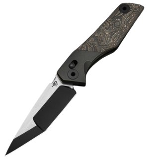 Nóż składany Bestech Cetus Bronze Black Titanium / Carbon Fiber, Black PVD / Satin M390 by Poltergeistworks (BT2304D) Bestech Knives