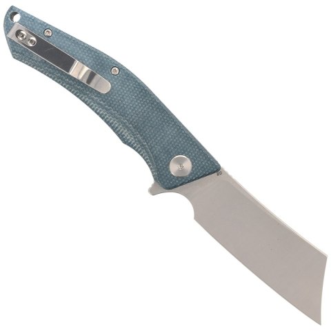 Nóż składany Bestech Cubis Blue Micarta, Stonewashed/Satin D2 (BG42C) Bestech Knives
