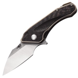 Nóż składany Bestech Goblin Black Titanium / Carbon Fiber, Stonewashed / Satin CPM S35VN (BT1711A) Bestech Knives