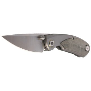 Nóż składany Bestech Lito Grey Titanium / Black Canvas Micarta, Satin M390 by Ostap Hel (BT2307A) Bestech Knives