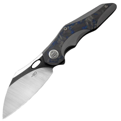 Nóż składany Bestech Nogard Grey Titanium/Black Blue Marbled Carbon Fiber, Satin/Black Stonewashed M390 by Kombou (BT2105A) Bestech Knives