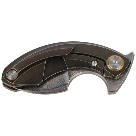 Nóż składany Bestech Strelit Bronze Stonewashed Titanium, Damascus by Ostap Hel (BT2103J) Bestech Knives