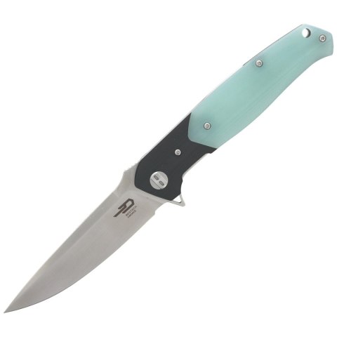 Nóż składany Bestech Swordfish Black / Jade G10, Satin D2 (BG03E) Bestech Knives