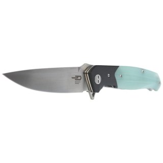 Nóż składany Bestech Swordfish Black / Jade G10, Satin D2 (BG03E) Bestech Knives