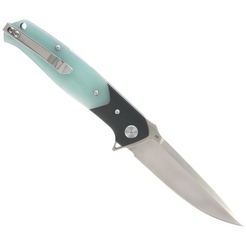 Nóż składany Bestech Swordfish Black / Jade G10, Satin D2 (BG03E) Bestech Knives
