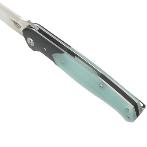 Nóż składany Bestech Swordfish Black / Jade G10, Satin D2 (BG03E) Bestech Knives