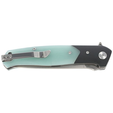 Nóż składany Bestech Swordfish Black / Jade G10, Satin D2 (BG03E) Bestech Knives