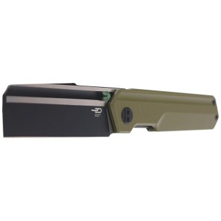 Nóż składany Bestech Tardis OD Green G10, Black DLC/Satin D2 by Ostap Hel (BG54C) Bestech Knives