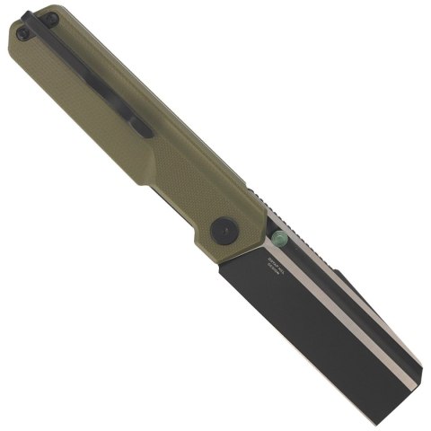 Nóż składany Bestech Tardis OD Green G10, Black DLC/Satin D2 by Ostap Hel (BG54C) Bestech Knives