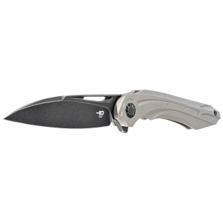 Nóż składany Bestech Wibra Bronze Titanium, Black Stonewashed M390 by Kombou (BT2001E) Bestech Knives
