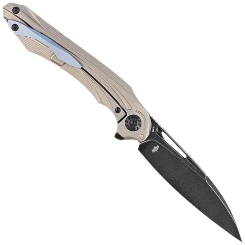 Nóż składany Bestech Wibra Bronze Titanium, Black Stonewashed M390 by Kombou (BT2001E) Bestech Knives