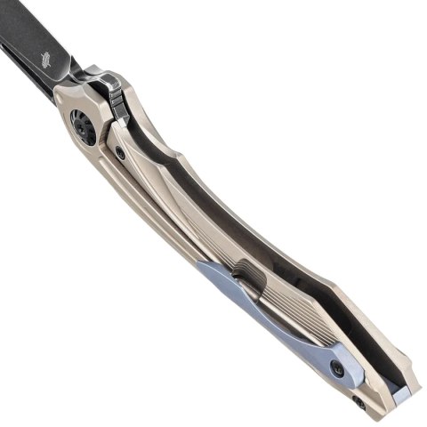 Nóż składany Bestech Wibra Bronze Titanium, Black Stonewashed M390 by Kombou (BT2001E) Bestech Knives