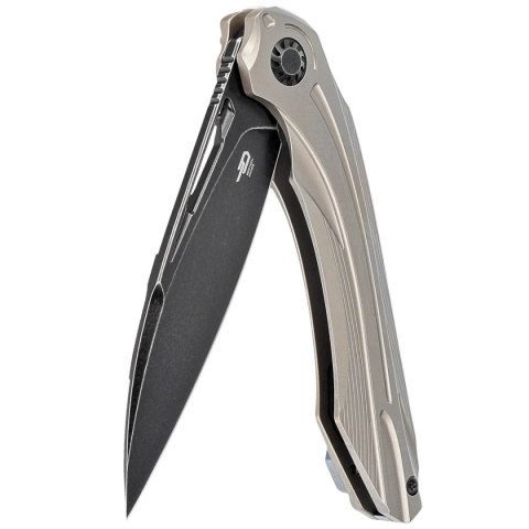 Nóż składany Bestech Wibra Bronze Titanium, Black Stonewashed M390 by Kombou (BT2001E) Bestech Knives