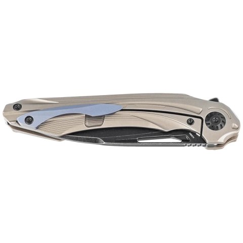 Nóż składany Bestech Wibra Bronze Titanium, Black Stonewashed M390 by Kombou (BT2001E) Bestech Knives