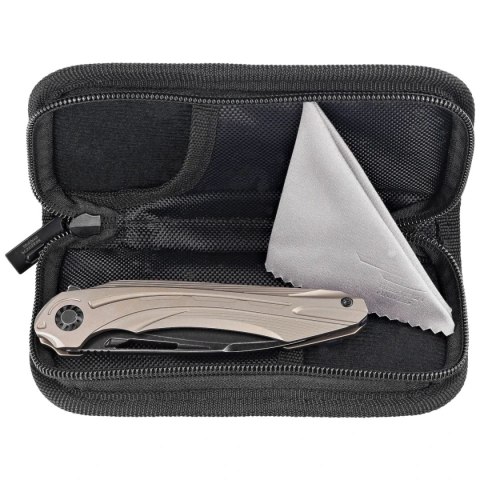 Nóż składany Bestech Wibra Bronze Titanium, Black Stonewashed M390 by Kombou (BT2001E) Bestech Knives