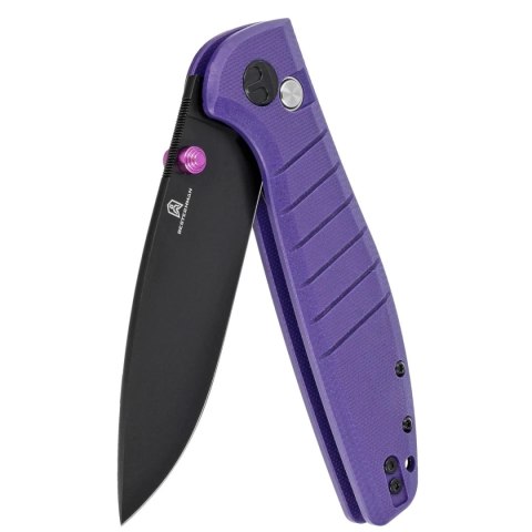 Nóż składany Bestechman Goodboy Purple G10, Black DLC D2 by Keanu Alfaro (BMK04F) Bestechman by Bestech Knives
