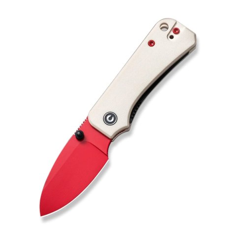 Nóż składany Civivi Baby Banter Ivory G10, Red Painted Nitro-V by Ben Petersen (C19068S-7) Civivi by WE Knife