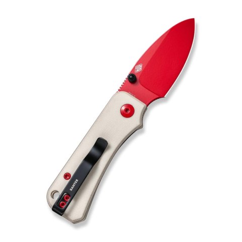 Nóż składany Civivi Baby Banter Ivory G10, Red Painted Nitro-V by Ben Petersen (C19068S-7) Civivi by WE Knife