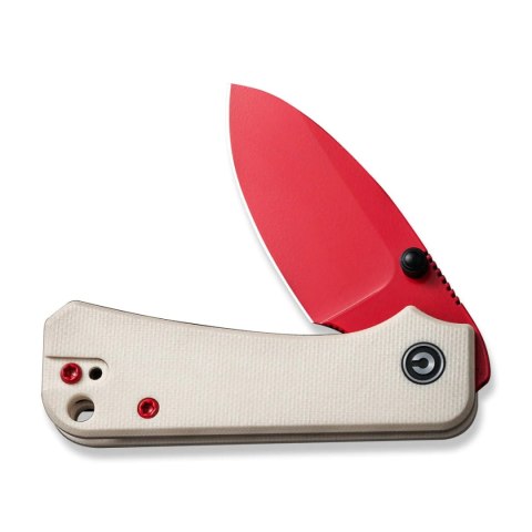 Nóż składany Civivi Baby Banter Ivory G10, Red Painted Nitro-V by Ben Petersen (C19068S-7) Civivi by WE Knife