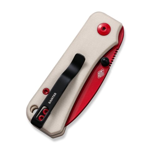 Nóż składany Civivi Baby Banter Ivory G10, Red Painted Nitro-V by Ben Petersen (C19068S-7) Civivi by WE Knife