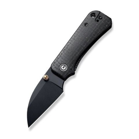 Nóż składany Civivi Baby Banter Wharncliffe Black Burlap Micarta, Black Nitro-V by Ben Petersen (C19068SC-1) Civivi by WE Knife
