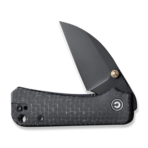 Nóż składany Civivi Baby Banter Wharncliffe Black Burlap Micarta, Black Nitro-V by Ben Petersen (C19068SC-1) Civivi by WE Knife