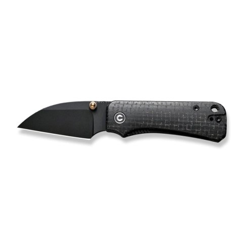Nóż składany Civivi Baby Banter Wharncliffe Black Burlap Micarta, Black Nitro-V by Ben Petersen (C19068SC-1) Civivi by WE Knife