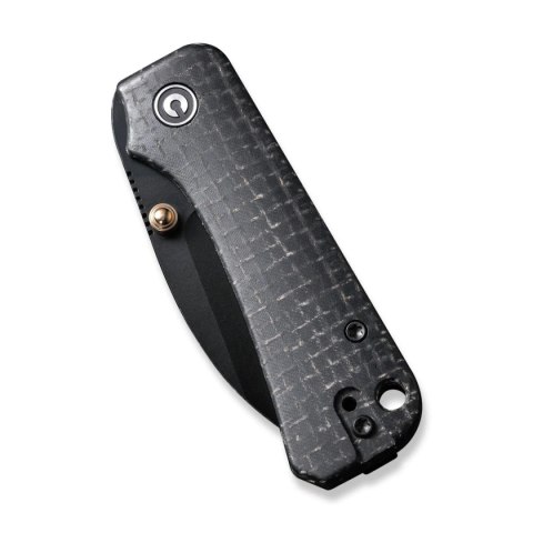 Nóż składany Civivi Baby Banter Wharncliffe Black Burlap Micarta, Black Nitro-V by Ben Petersen (C19068SC-1) Civivi by WE Knife