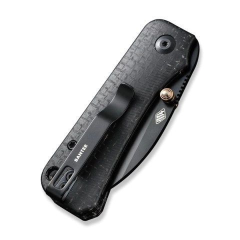 Nóż składany Civivi Baby Banter Wharncliffe Black Burlap Micarta, Black Nitro-V by Ben Petersen (C19068SC-1) Civivi by WE Knife