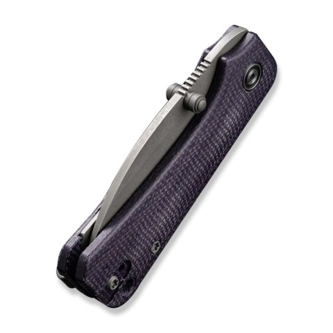 Nóż składany Civivi Baby Banter Wharncliffe Purple Canvas Micarta, Grey Stonewashed Nitro-V by Ben Petersen (C19068SC-2) Civivi by WE Knife
