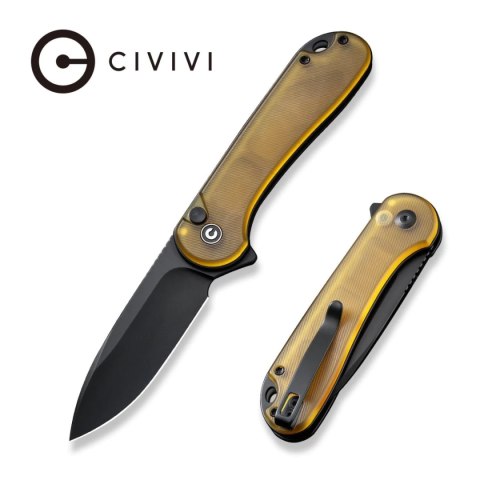 Nóż składany Civivi Button Lock Elementum II Bead Blasted Ultem, Black Nitro-V (C18026P-8) Civivi by WE Knife