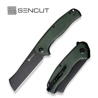 Nóż składany Sencut Traxler Green Canvas Micarta, Black Stonewashed 9Cr18MoV (S20057C-4) Sencut by We Knife