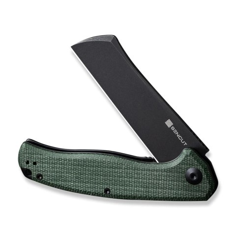 Nóż składany Sencut Traxler Green Canvas Micarta, Black Stonewashed 9Cr18MoV (S20057C-4) Sencut by We Knife