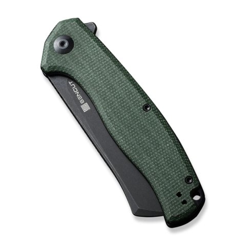 Nóż składany Sencut Traxler Green Canvas Micarta, Black Stonewashed 9Cr18MoV (S20057C-4) Sencut by We Knife