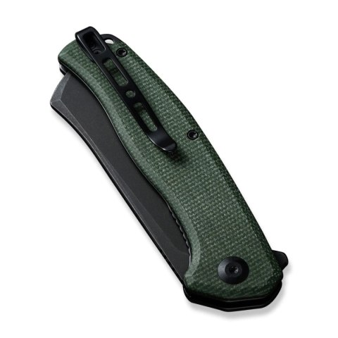 Nóż składany Sencut Traxler Green Canvas Micarta, Black Stonewashed 9Cr18MoV (S20057C-4) Sencut by We Knife