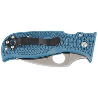 Nóż składany Spyderco Lil' Temperance 3 Lightweight Blue FRN, Satin Plain K390 by Sal Glesser (C69PBL3K390) Spyderco Inc.