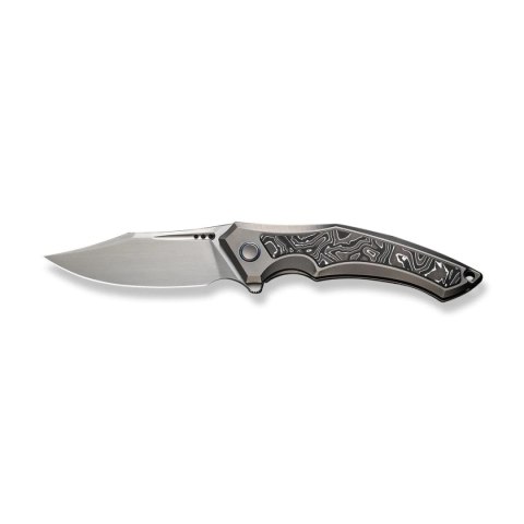 Nóż składany WE Knife Orpheus LE No 036/155 Gray Titanium / Aluminium Foil CF, Hand Rubbed Satin CPM 20CV (WE23009-2) WE Knife