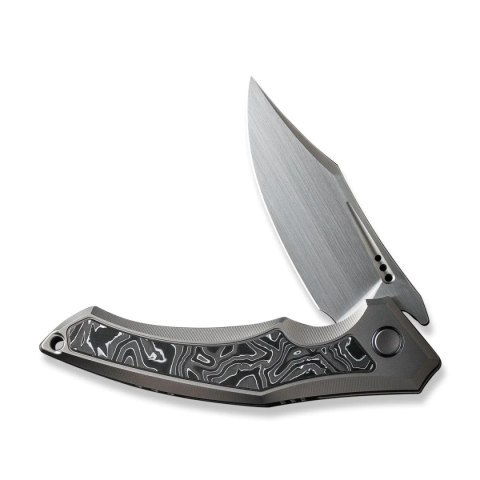 Nóż składany WE Knife Orpheus LE No 036/155 Gray Titanium / Aluminium Foil CF, Hand Rubbed Satin CPM 20CV (WE23009-2) WE Knife