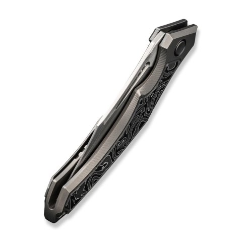 Nóż składany WE Knife Orpheus LE No 036/155 Gray Titanium / Aluminium Foil CF, Hand Rubbed Satin CPM 20CV (WE23009-2) WE Knife