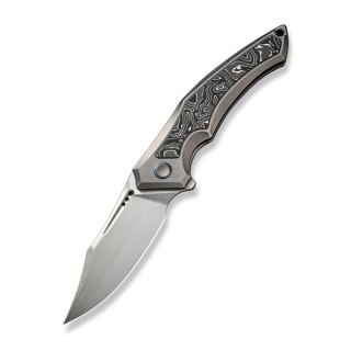 Nóż składany WE Knife Orpheus LE No 039/155 Gray Titanium / Aluminium Foil / CF, Hand Rubbed Satin CPM 20CV (WE23009-2) WE Knife