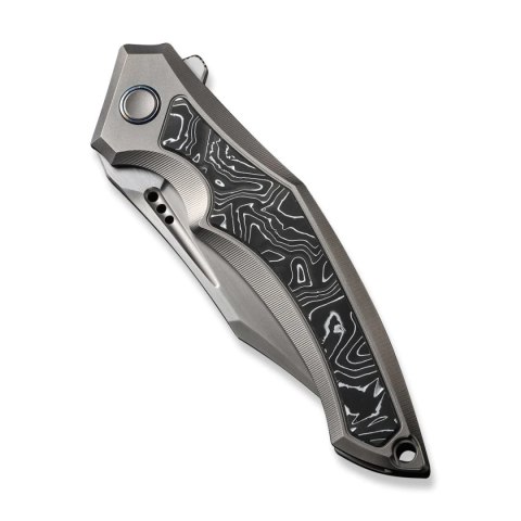 Nóż składany WE Knife Orpheus LE No 039/155 Gray Titanium / Aluminium Foil / CF, Hand Rubbed Satin CPM 20CV (WE23009-2) WE Knife