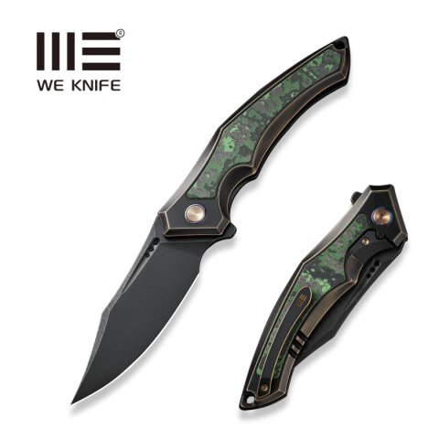 Nóż składany WE Knife Orpheus LE No 081/155 Bronze / Black Titanium / Jungle Wear Fat Carbon Fiber, Black Stonewashed CPM 20CV ( WE Knife